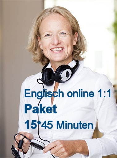 Englisch Einzelunterricht Online | Paket mit 15 U-Stunden