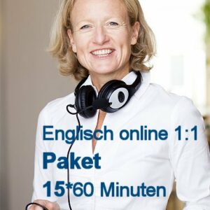 Englisch Einzelunterricht Online | Paket mit 15 Zeit-Stunden