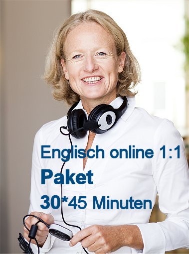 Englisch Einzelunterricht Online | Paket mit 30 U-Stunden
