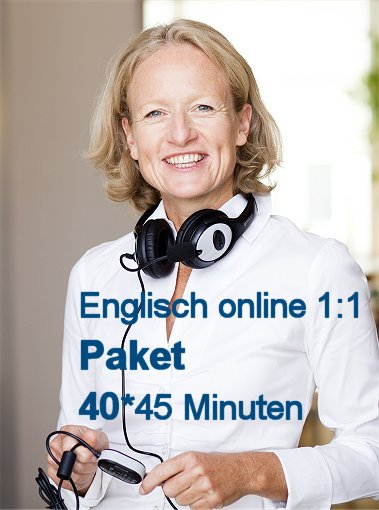 Englisch Online Einzelunterricht Paket mit 40 U-Stunden