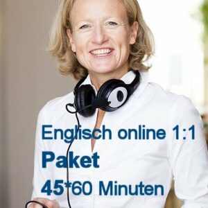 Englisch Online Einzelunterricht Paket mit 45 Zeit-Stunden