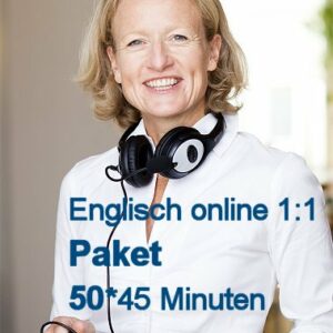 Englisch Online Einzelunterricht Paket mit 50 U-Stunden