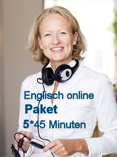 Englisch Einzelunterricht Online | Paket mit 5 U-Stunden